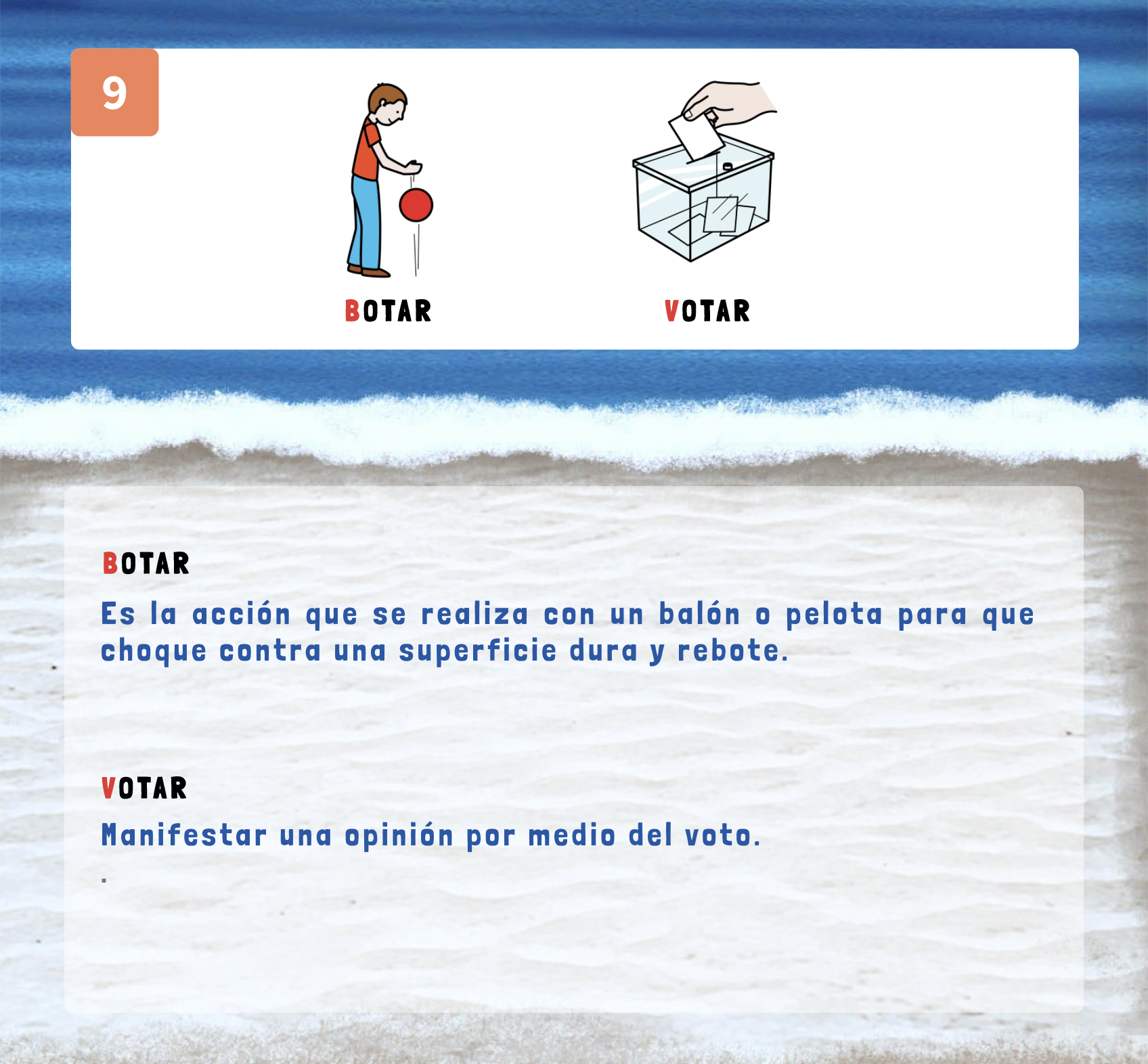 B4-G3_9. Significados: BOTAR - VOTAR