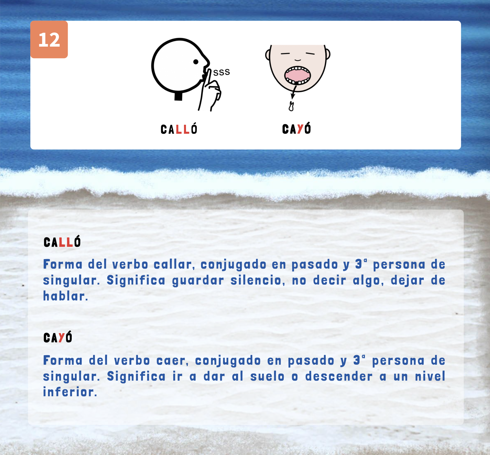 B4-G3_12. Significados: CALLÓ - CAYÓ
