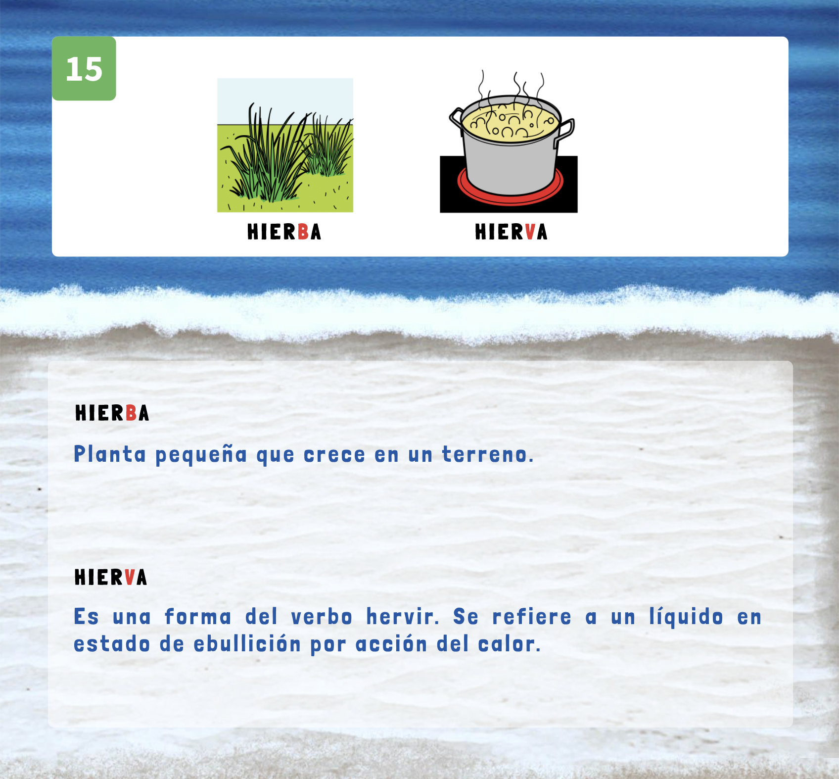 B4-G4_15. Significados: HIERBA - HIERVA