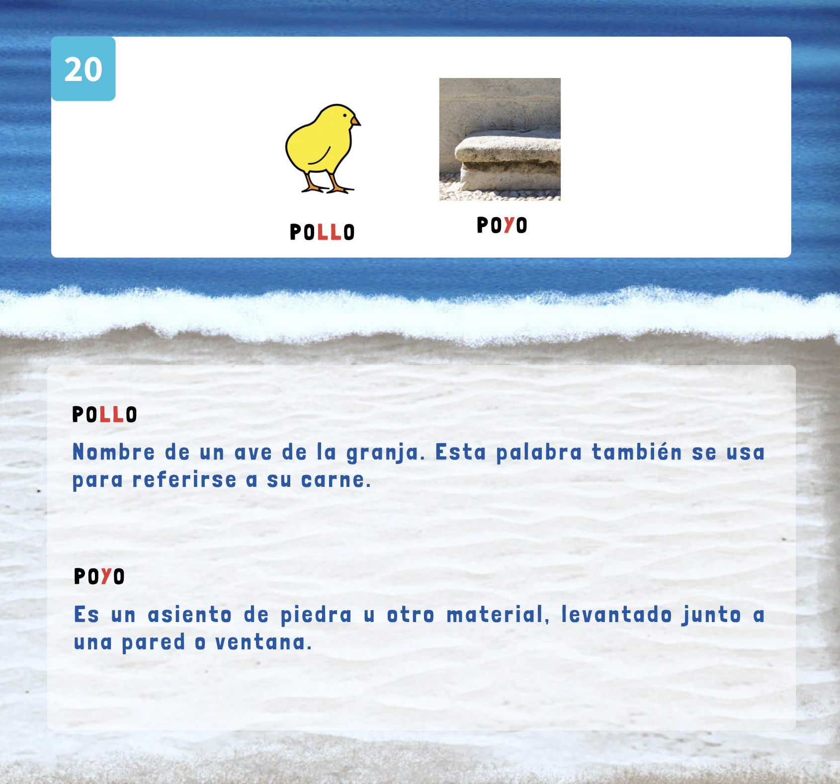 B4-G5_20. Significados : POLLO - POYO