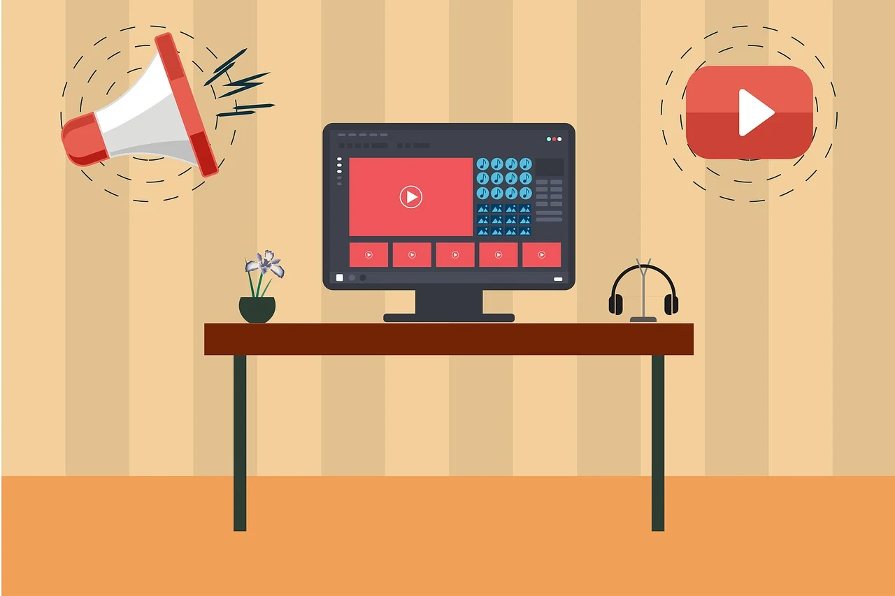 Imagen de presentación de capítulo con un icono de video en un monitor