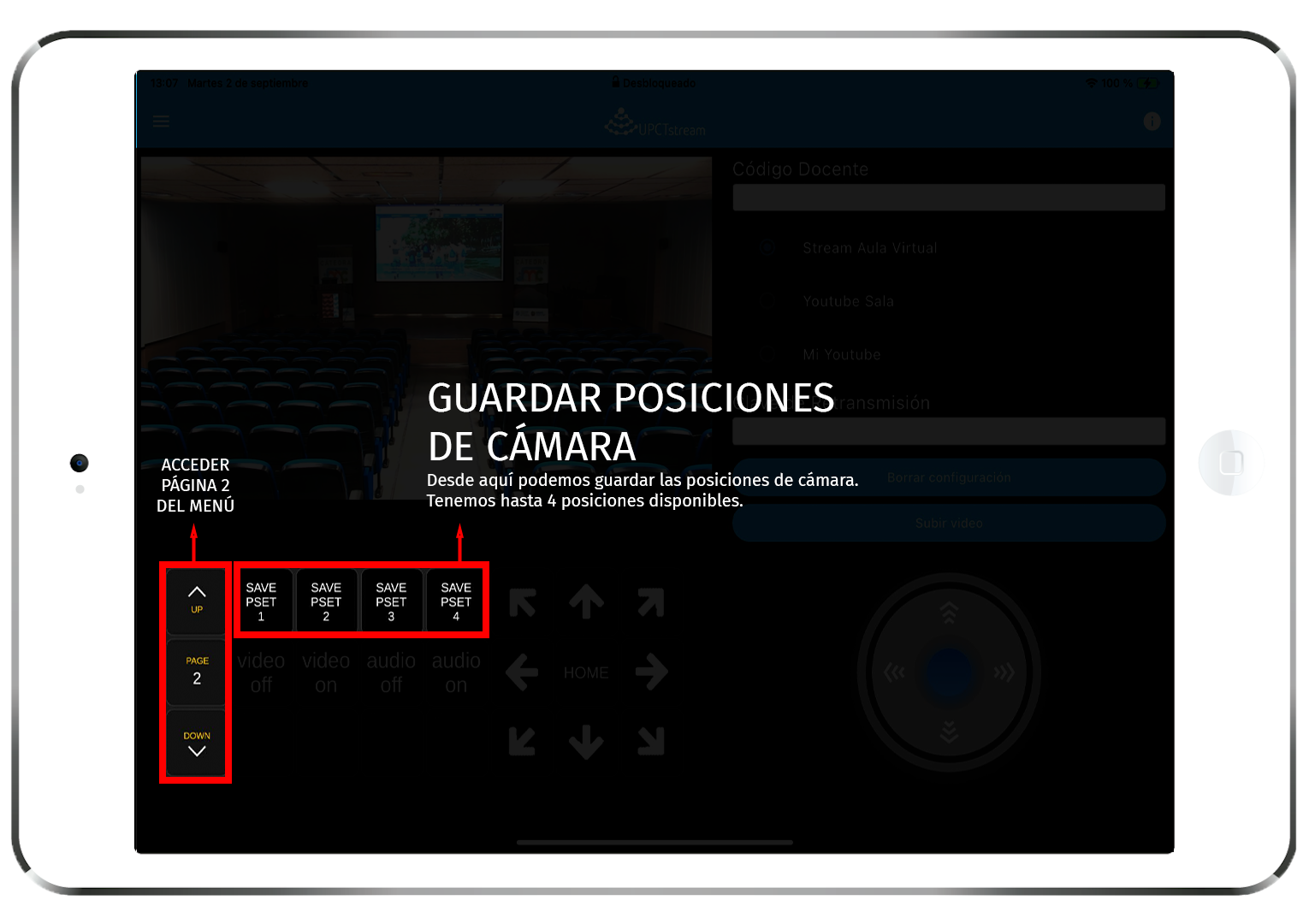 Preset de cámara