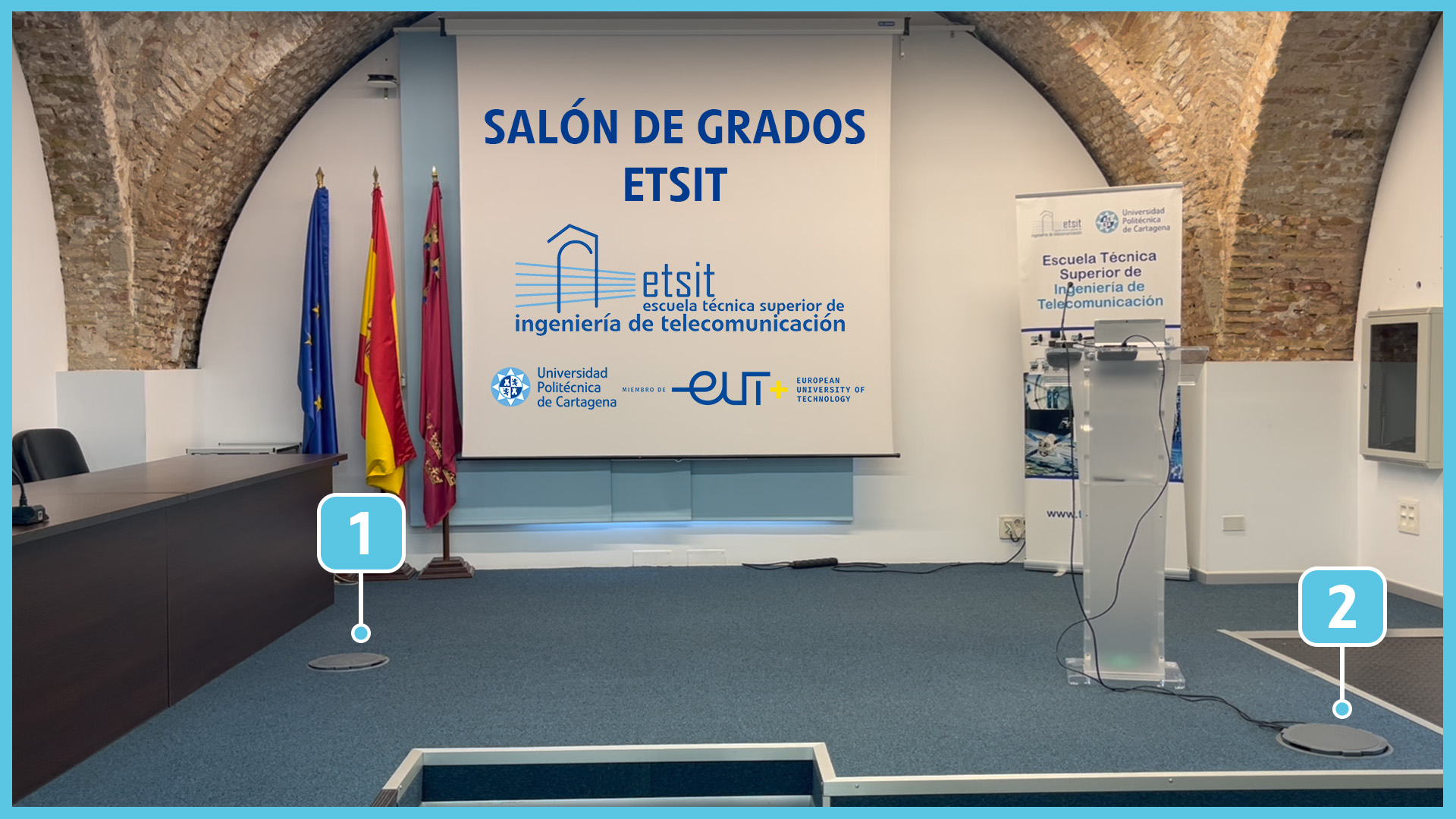 Escenario Salón de Grados ETSIT