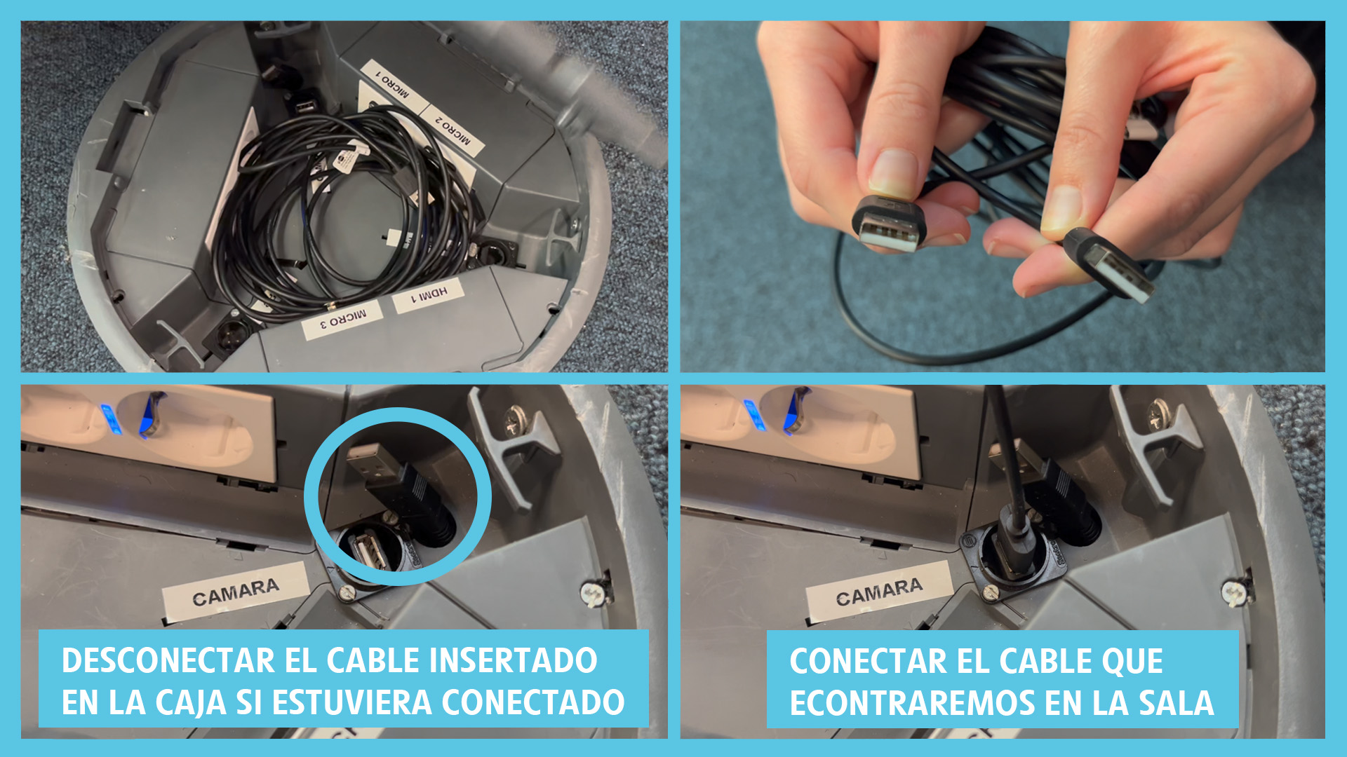 Videoconferencia desde CAJA 1