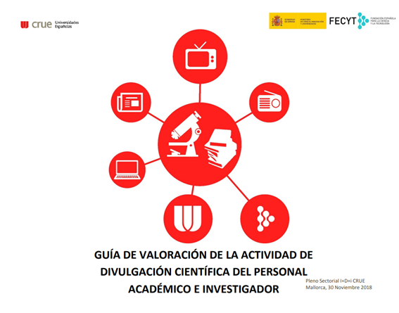 Guía para valorar actividades de divulgación